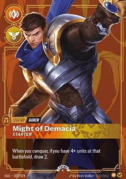 Garen Might of Demacia - OGS-023-p - Promotional Cards - Riftbound card